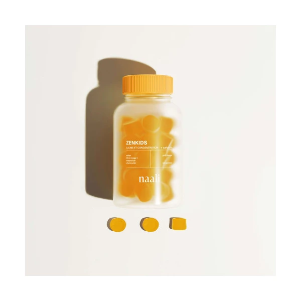 NAALI ZENKIDS Calme et Concentration Gout Orange - 90 Gommes