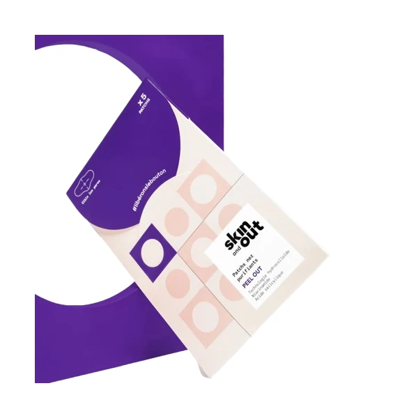 SKIN AND OUT PEEL OUT Patchs Nez Purifiants - 5 Patchs