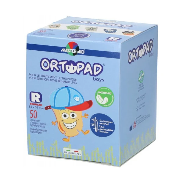 Ortopad® Boys Regular Pansement Oculaire 85 x 59 mm