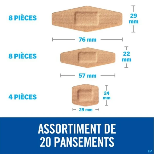 Nexcare Assortiments de Pansements Duo Tenue 24h x20