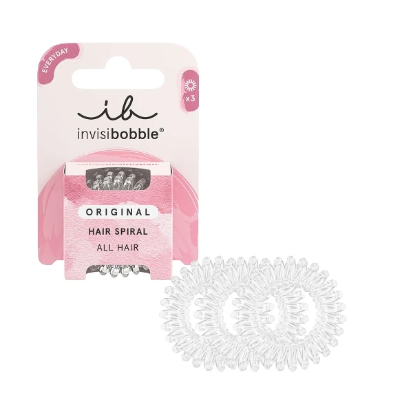 INVISIBOBBLE ORIGINAL Crystal Clear - Lot de 3 Elastiques