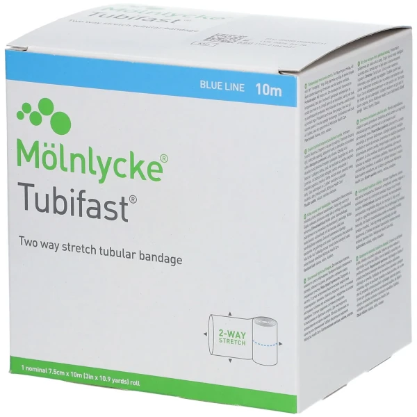 Tubifast® avec la Technologie 2-Way Stretch 7,5 cm x 10 m Bleu