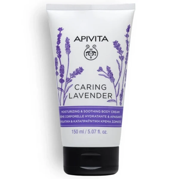 Apivita Caring Lavende Crème Corps Hydratante et Apaisante avec Lavande