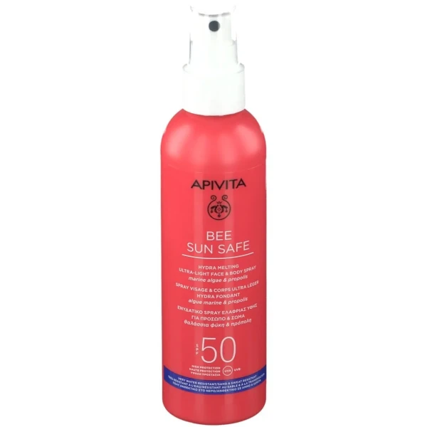 APIVITA BEE SUN SAFE Hydra Fondant Visage & Corps Spray SPF50 Ultra-léger