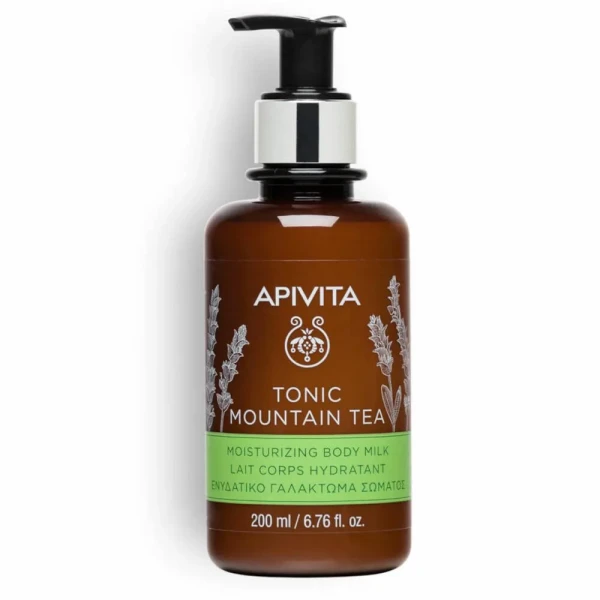 Apivita Tonic Mountain Tea Lait Corps Hydratant