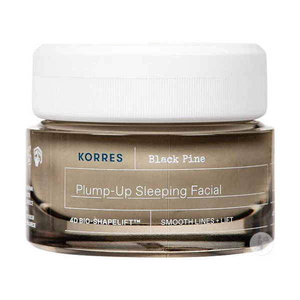KORRES BLACK PINE 4D Bio-Shapelift Crème Faciale de Nuit Repulpante