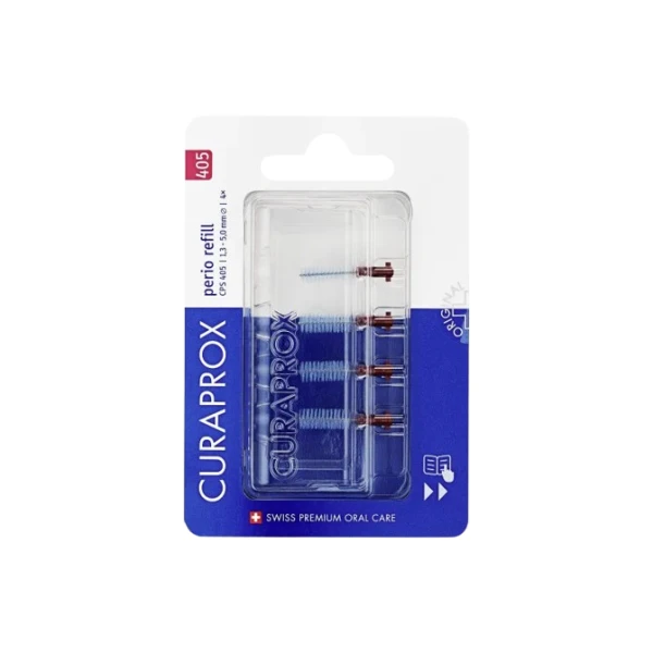 CURAPROX RECHARGES BROSSETTE INTERDENTAIRE PERIO CPS 405 Sans Manche - 4 Brossettes