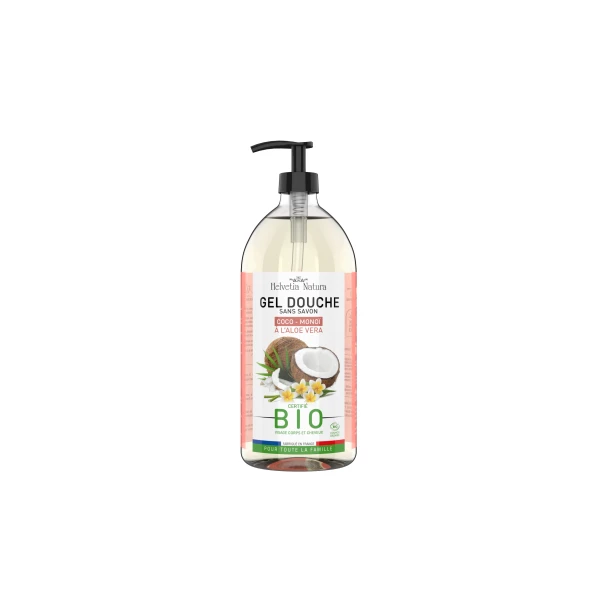 HELVETIA NATURA GEL DOUCHE ALOE VERA COCO MONOI - 1L
