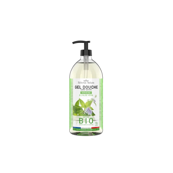 HELVETIA NATURA Gel Douche Verveine Menthe a l'Aloe Vera - 1L