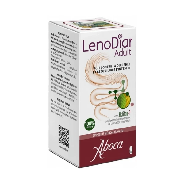 Aboca Gastro-intestinale Lenodiar Adulte 20 Gelules