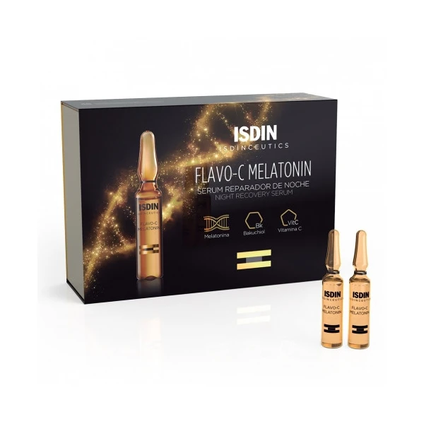 ISDIN Isdinceutics Flavo-C Mélatonine Sérum réparateur Nuit