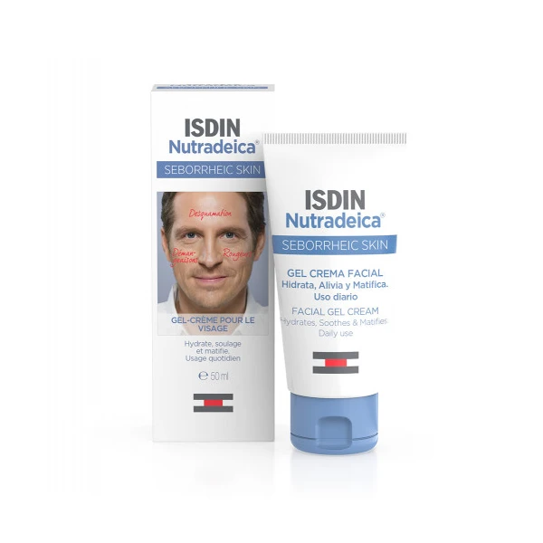 ISDIN Nutradeica Gel-Crème Hydratant Visage Peau Séborrhéique