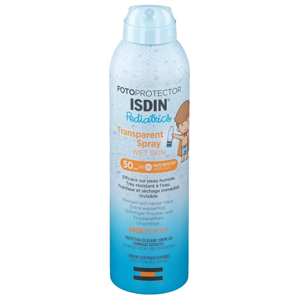 ISDIN® Fotoprotector Pediatrics Transparent Spray Wet Skin SPF50+
