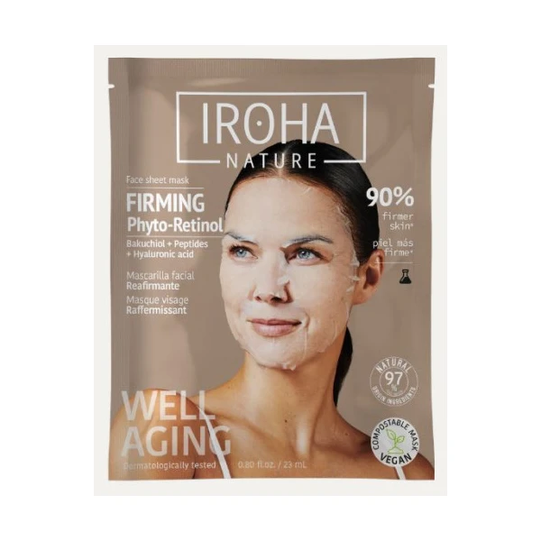 IROHA NATURE FIRMING PHYTO-RETINOL Masque Visage Raffermissant - 1 Masque Tissu