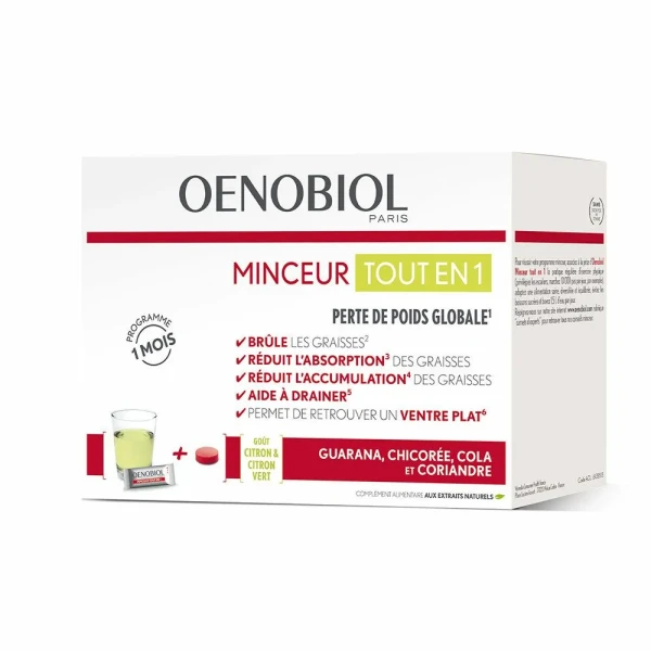 OENOBIOL Minceur Tout En 1, Stick + comprimé