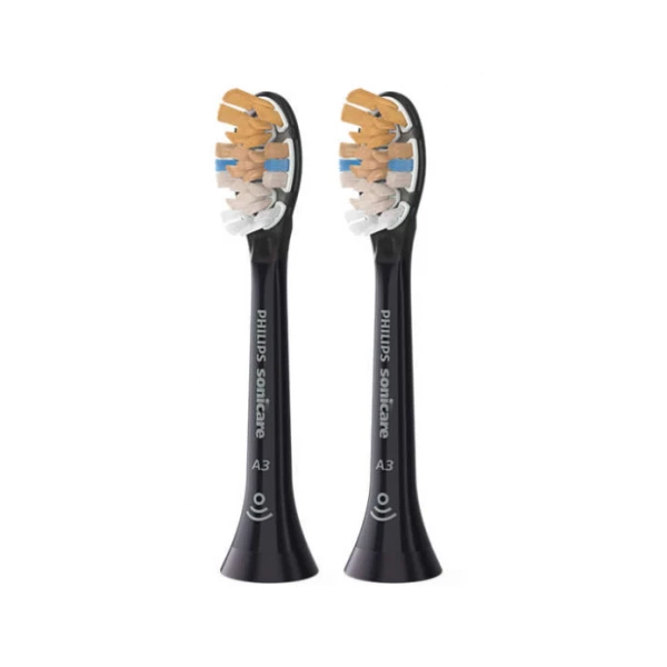 PHILIPS SONICARE A3 PREMIUM - 2 Tetes de Brosse a Dents Noires + 1 Offerte