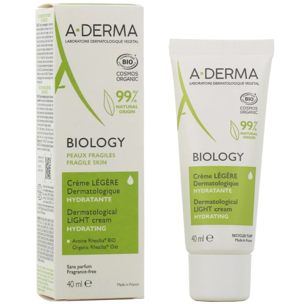 A-Derma Biology Crème Hydratante Dermatologique Bio