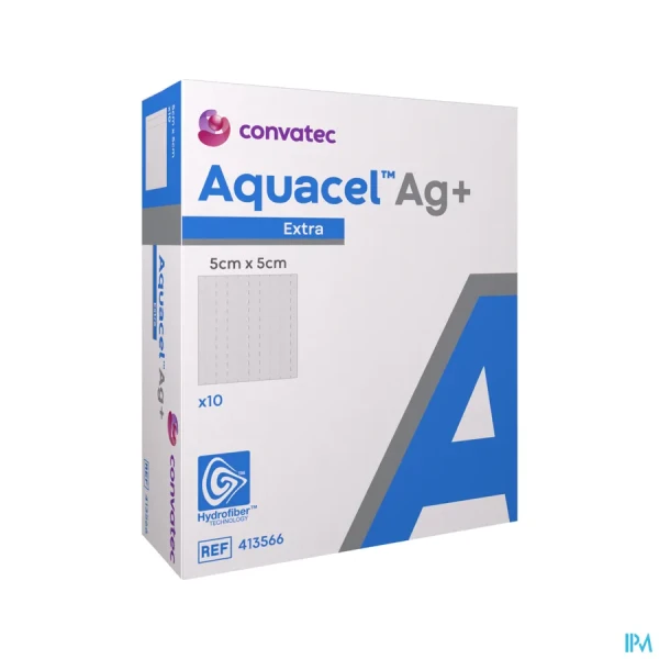 Aquacel Ag+ Extra Pansements 5X5CM