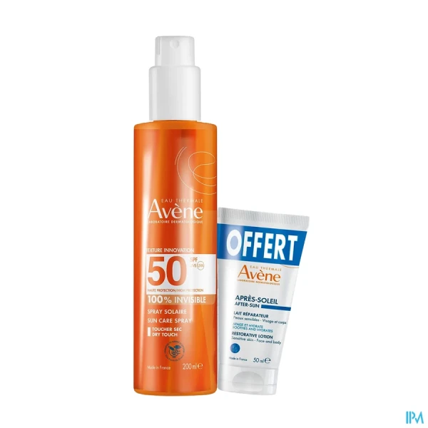 Avène Solaire SPF50+ Spray 200ML+AP Offert