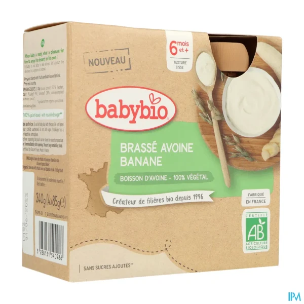 Babybio Gourde Avoine Banane