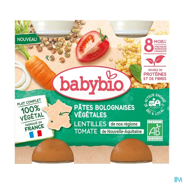 Babybio Mois Bolognaises Végétale