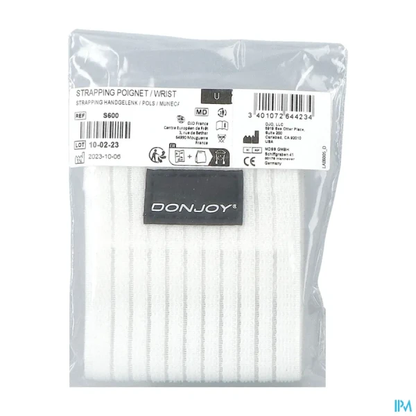 Bande Donjoy Strapping Poign Blc TU
