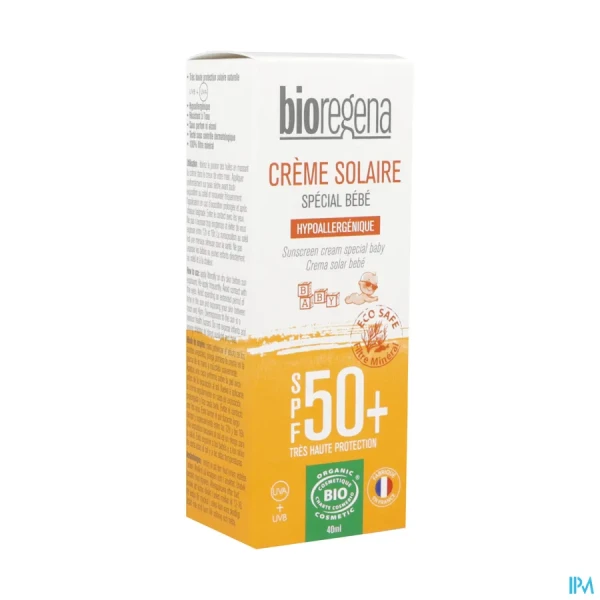 Bioregena Crème Solaire Bio Bébé SPF 50+