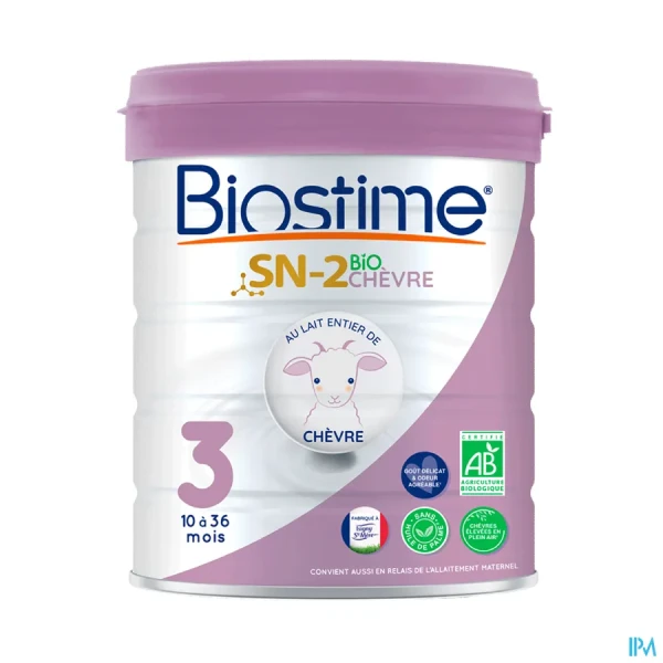 Biostime Lait de chèvre Bio 3eme âge