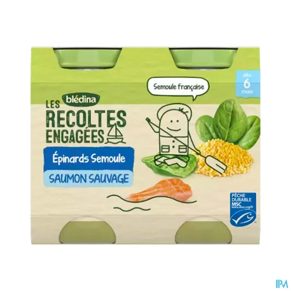 Blédina Epinard Semoule Saumon