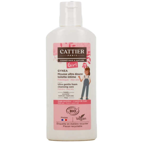 Cattier Gynea Girl Mousse Ultra Douce Toilette Intime Bio