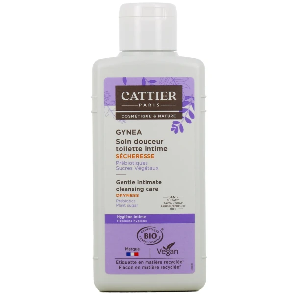 Cattier Gynea Soin Douceur Toilette Intime Sécheresse Bio