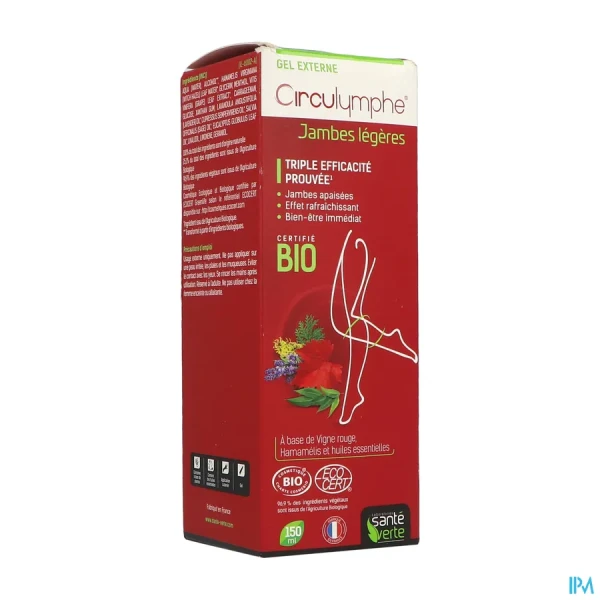 Circulymphe Jambes Légères Gel Externe Bio