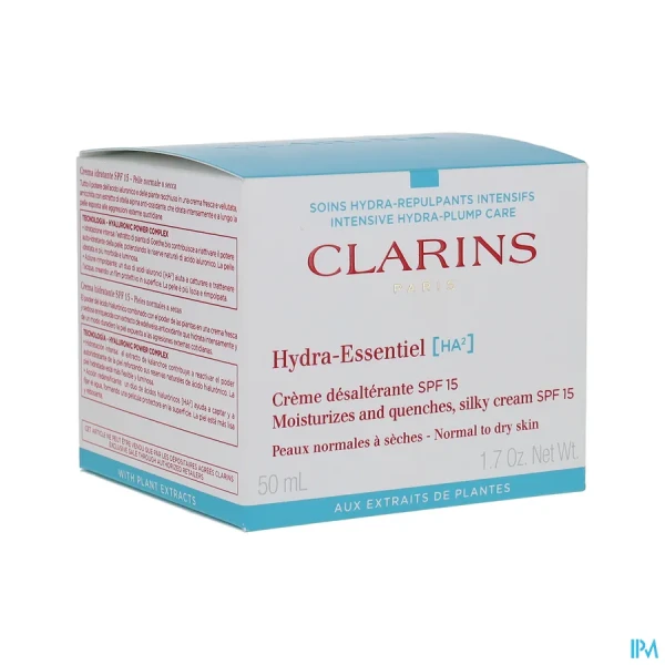 Clarins Hydra Essentiel HA SPF15 Crème Tt Peaux