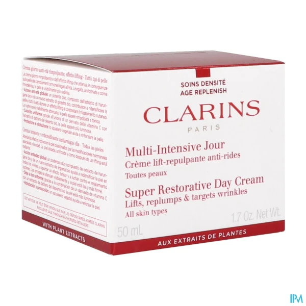 Clarins Multi Intensive Jour Crème Tt Peaux