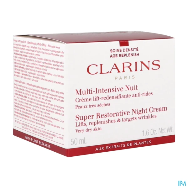 Clarins Multi Intensive Nuit Crème P Sèche