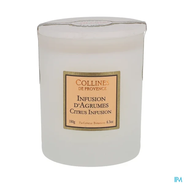 Collines De Provence Infusion Agrume Bougie