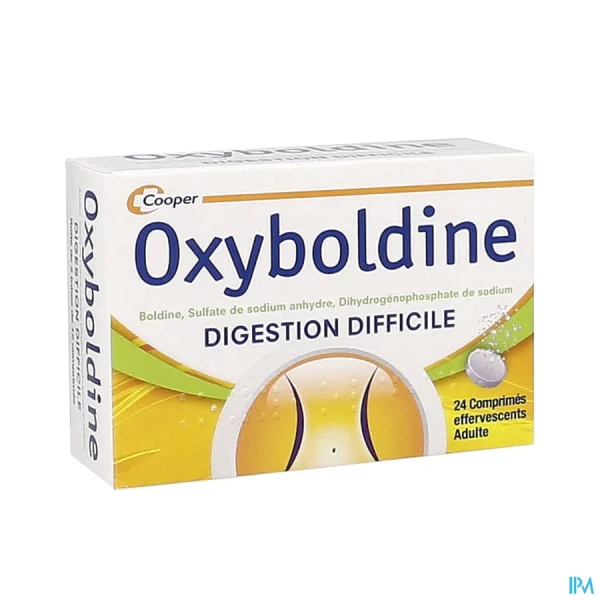 Cooper Oxyboldine 24 comprimés effervescents