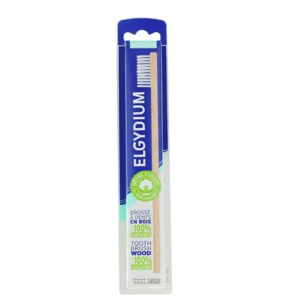 Elgydium Brosse à Dents en Bois