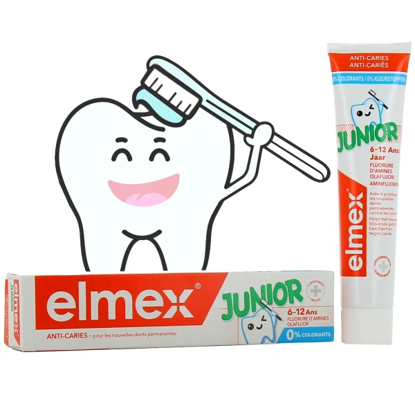 Elmex Dentifrice Junior 6-12 ans