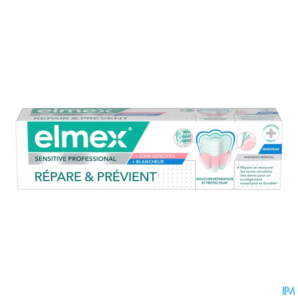 Elmex Dentifrice Sensitive Pro Gencive Blancheur