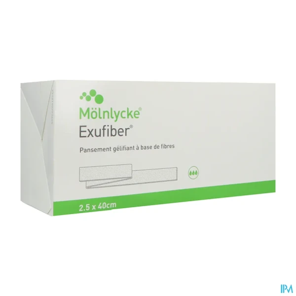 Exufiber Meche Pansements 2.5X40CM