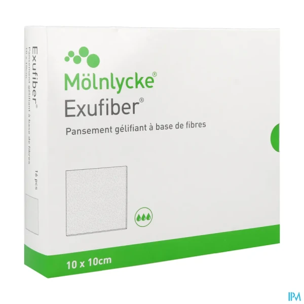 Exufiber Pansements 10X10CM