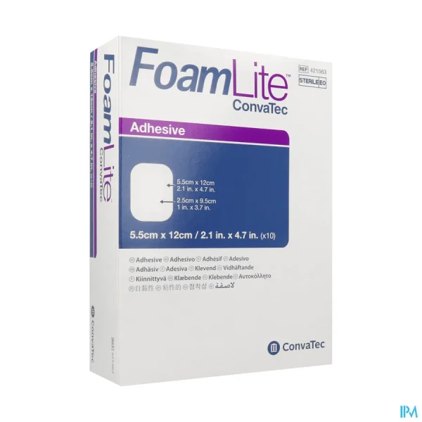 Foam Lite Pansements Convatec 5,5X12CM10