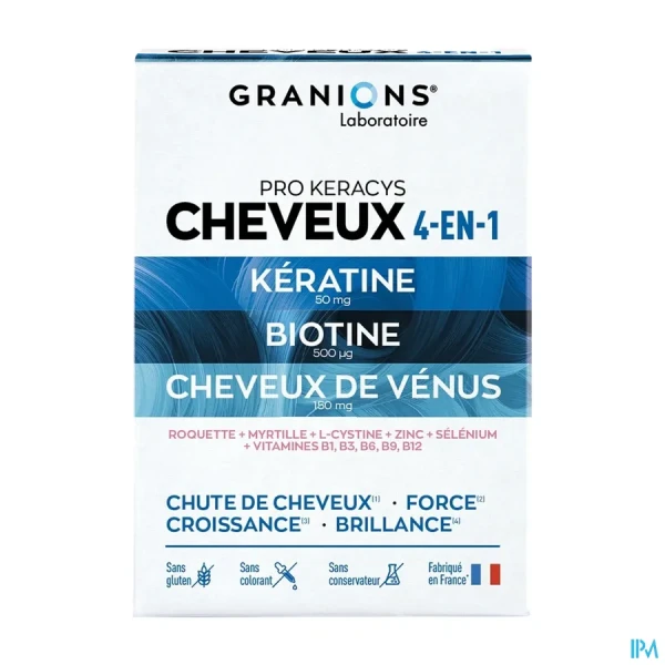 Granions Cheveux Pro Keratys Croissance Comprimés