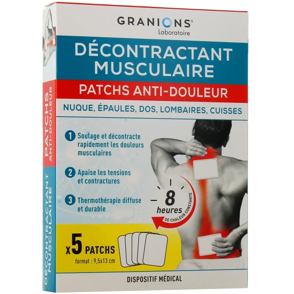 Granions Décontractant Musculaire Patchs Anti-Douleur