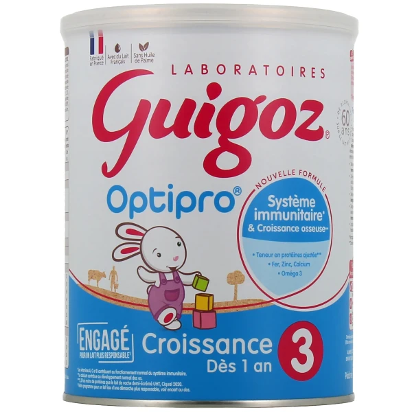 Guigoz Optipro Croissance Lait 3ème âge