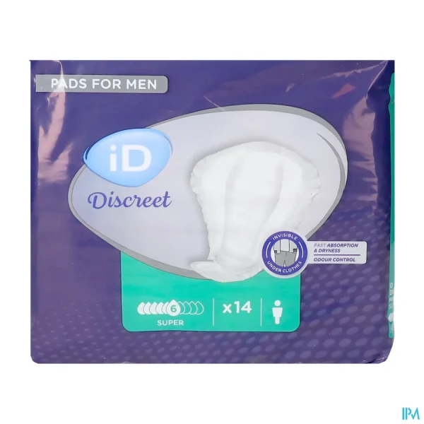 Id Discreet Pads For Men Super