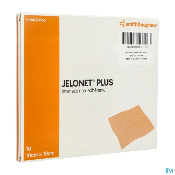 Jelonet Plus Comp PARAF10X10