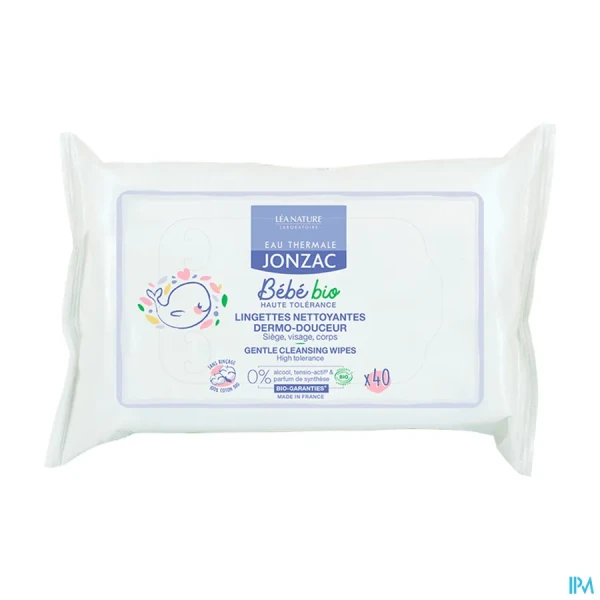 Jonzac Bébé Bio Lingettes Nettoyantes Dermo-Douceur