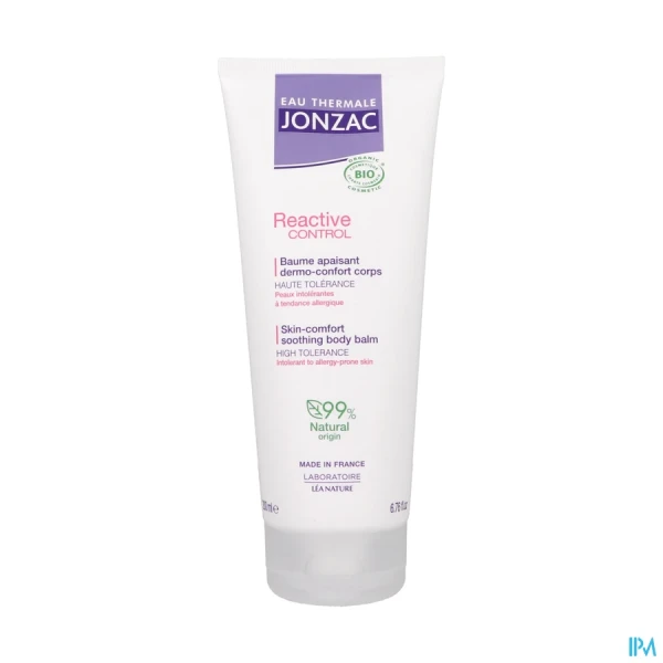 Jonzac Reactive Baume corps apaisant dermo-confort